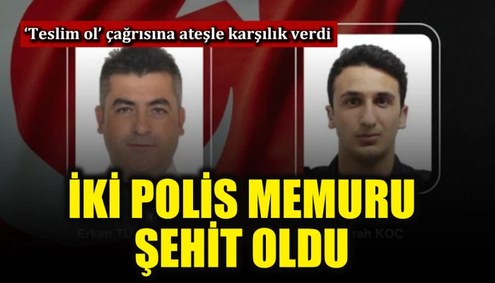 Tekirdağ'da &ccedil;ıkan &ccedil;atışmada iki polis memuru şehit oldu!