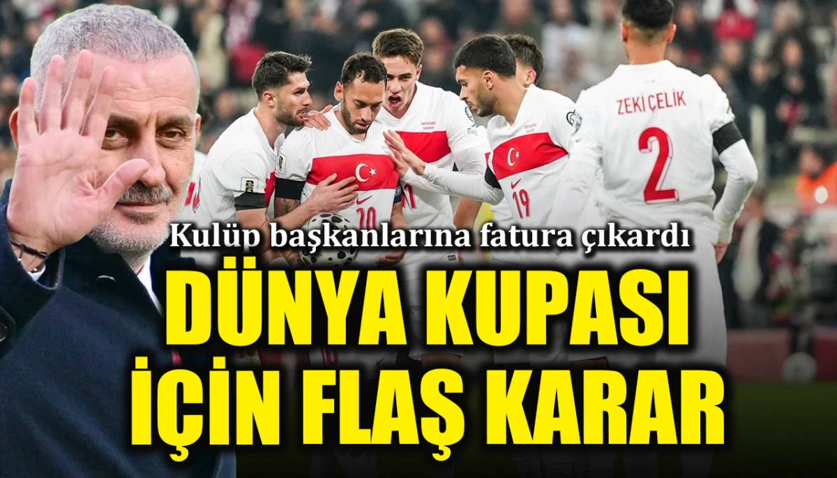 TFF'den D&uuml;nya Kupası i&ccedil;in flaş karar: Kul&uuml;p başkanlarına fatura &ccedil;ıkardı
