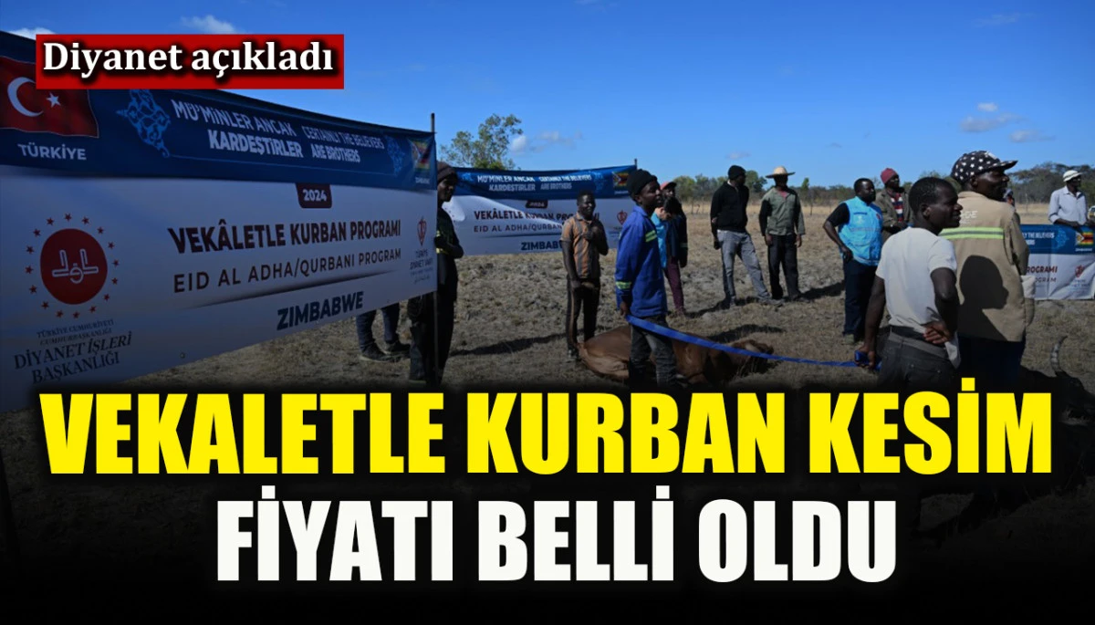 Vekaletle kurban kesim fiyatı belli oldu