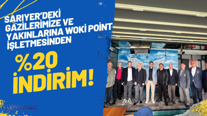 Woki Point Restoran, Sarıyer Gazilerine %20 İndirim Sunuyor!