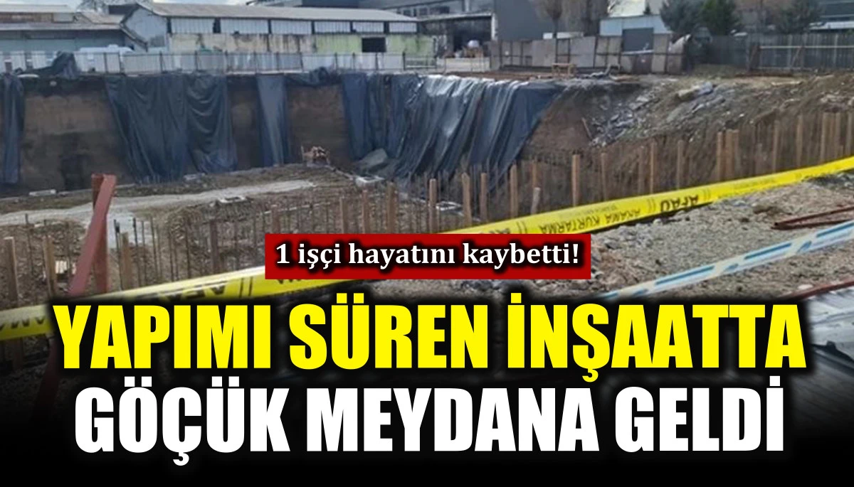 Yapımı s&uuml;ren inşaatta g&ouml;&ccedil;&uuml;k meydana geldi