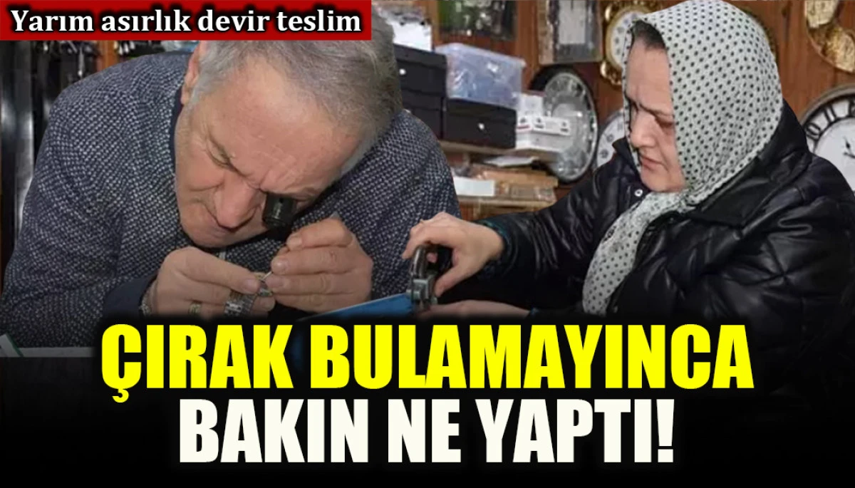 Yarım asırlık devir teslim: &Ccedil;ırak bulamayınca bakın ne yaptı!