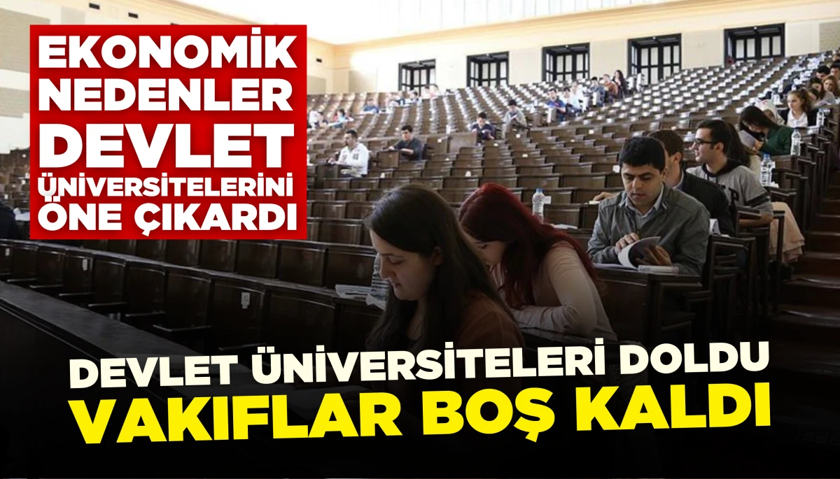 YKS Tercihlerinde: Vakıf Üniversitelerine İlgi Yok 