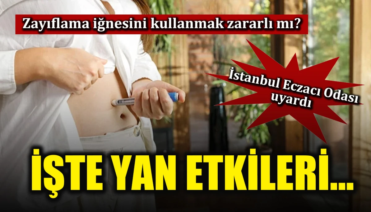 Zayıflama iğneleri zararlı mı? Yan etkileri neler? İşte detaylar...